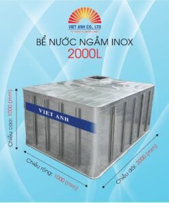 Bể nước ngầm Inox Việt Anh 2000l