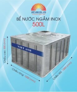 Bể nước ngầm Inox Việt Anh 500l