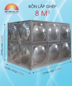 Bồn lắp ghép Inox Việt Anh 8m3
