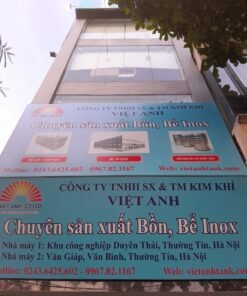 Bể nước ngầm inox Việt Anh