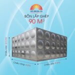 Bồn lắp ghép Inox Việt Anh 90m3