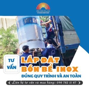 Cách lắp đặt bồn bể Inox - Bồn bể Inox Việt Anh