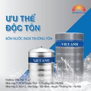 Bồn nước inox Việt Anh xứng đáng là giải pháp lưu trữ nước bền vững và toàn diện