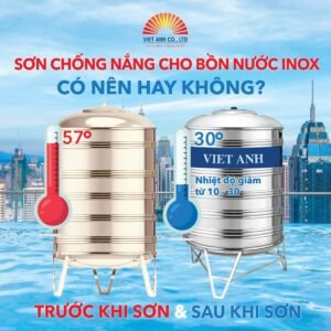 Có nên hay không sơn chống nóng cho bồn nước Inox