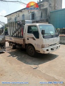 Bồn bể Inox Việt Anh giao hàng bể nước đẳng cấp