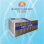 Bể nước ngầm inox Việt Anh 12000l