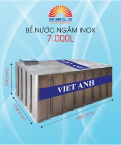 Bể nước ngầm inox Việt Anh 7000l