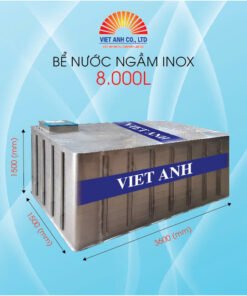 Bể nước ngầm inox Việt Anh 8000l