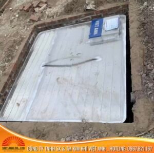 Hình ảnh thực tế lắp đặt bể ngầm inox cho khách hàng