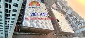 Việt Anh sản xuất thi công bồn lắp inox 180m3