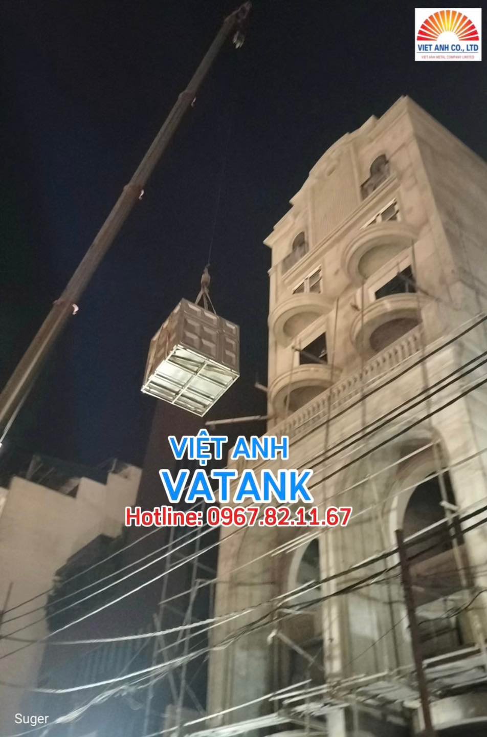 Giao hàng trong đêm đúng tiến độ-Bể lắp ghép công nghệ cao và bồn kháng khuẩn