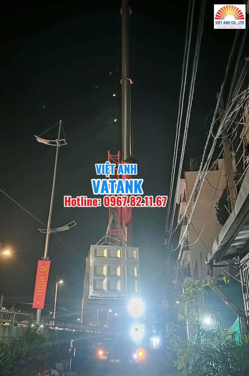 Giao hàng trong đêm đúng tiến độ-Bể lắp ghép công nghệ cao và bồn kháng khuẩn