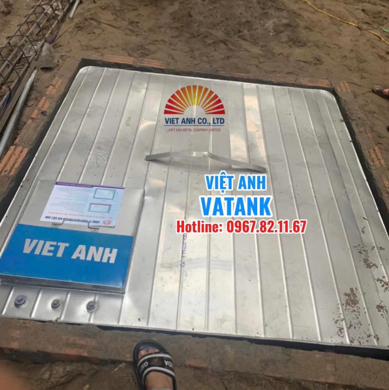 Hình ảnh thi công thực tế bể ngầm inox Việt Anh