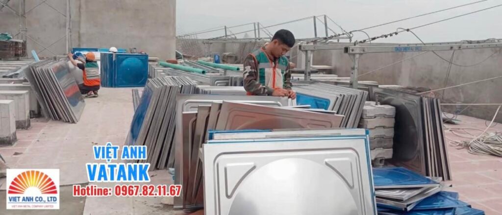 Công trình thi công lắp đặt bể lắp ghép inox 420m3