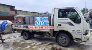 Vận chuyển và bàn giao vật tư bể inox lắp ghép đến loạt công trình trọng điểm