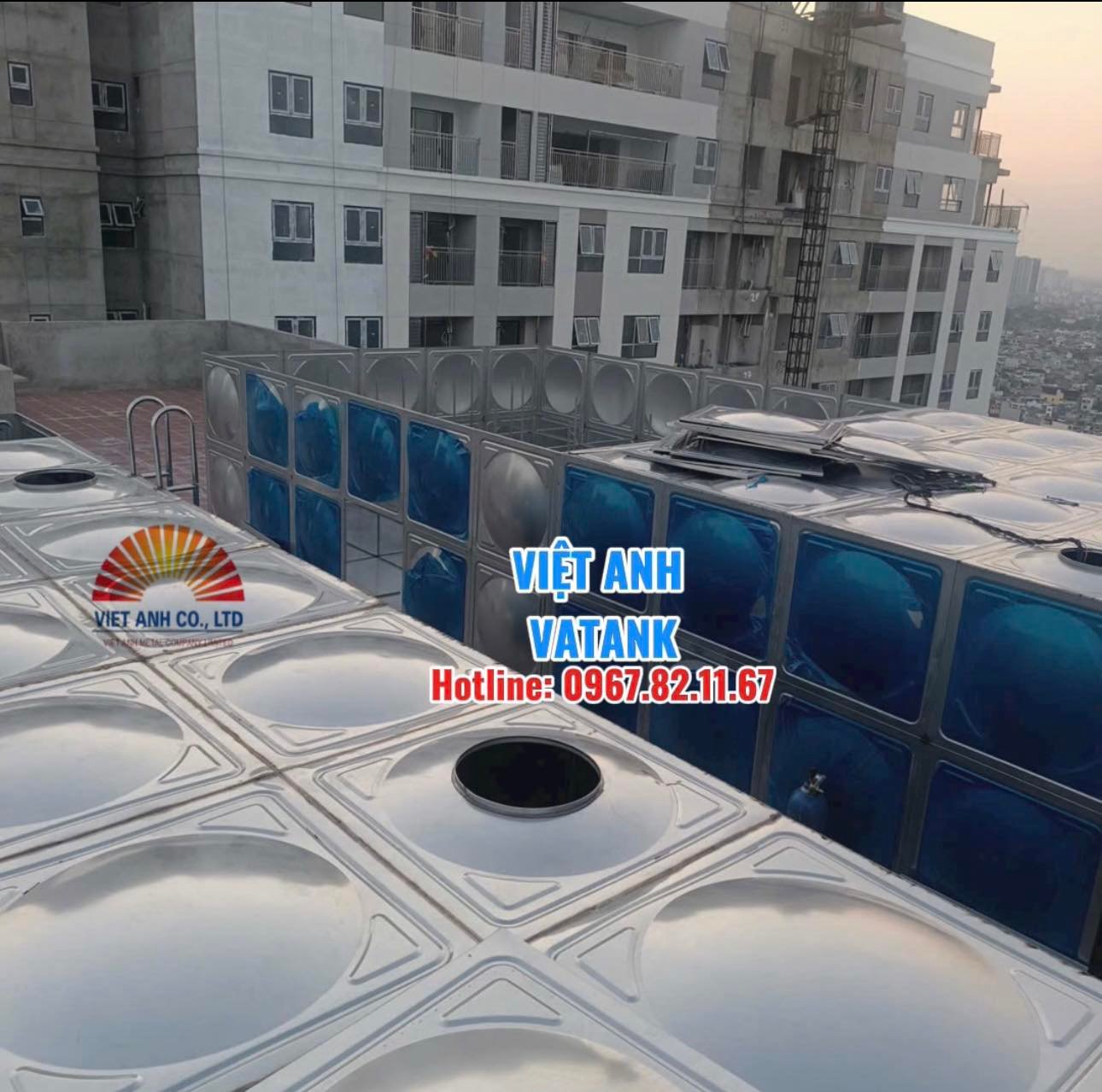 Giải pháp trữ nước cỡ lỡn 500m3 tại dự án nhà ở xã hội ở Hải Phòng