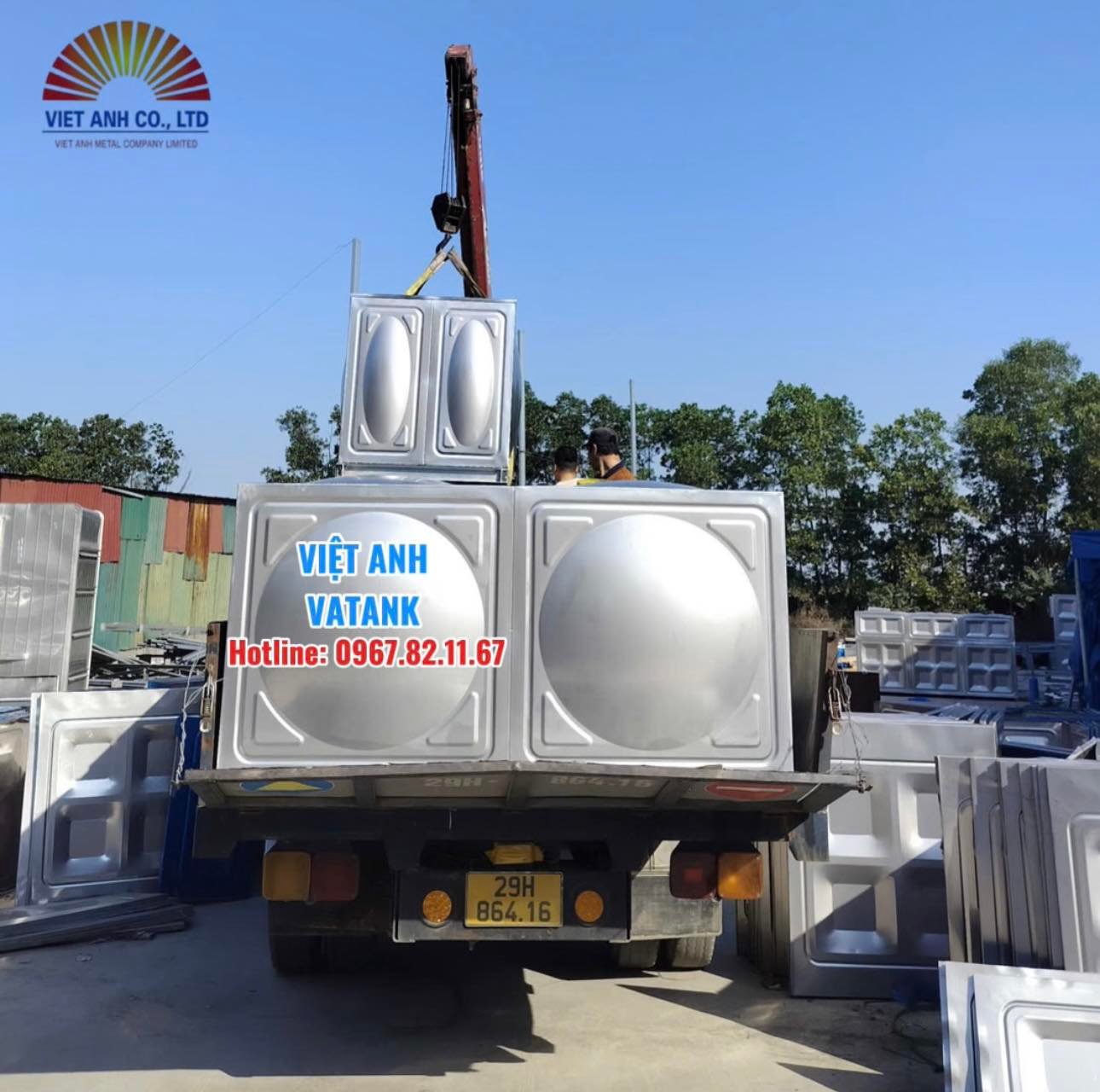 Bồn bể lắp ghép inox Việt Anh VATANK tại Thái Nguyên