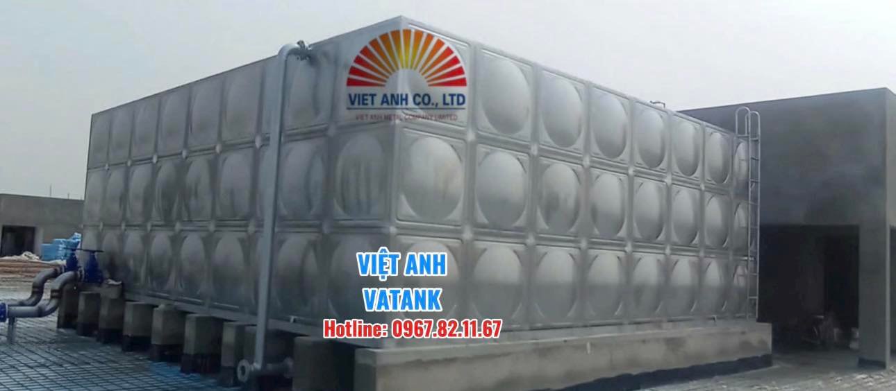 Lắp đặt bồn lắp ghép inox 304 Việt Anh VATANK cho khách hàng