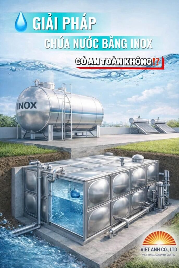 Giải pháp chứa nước bằng inox có an toàn hay không