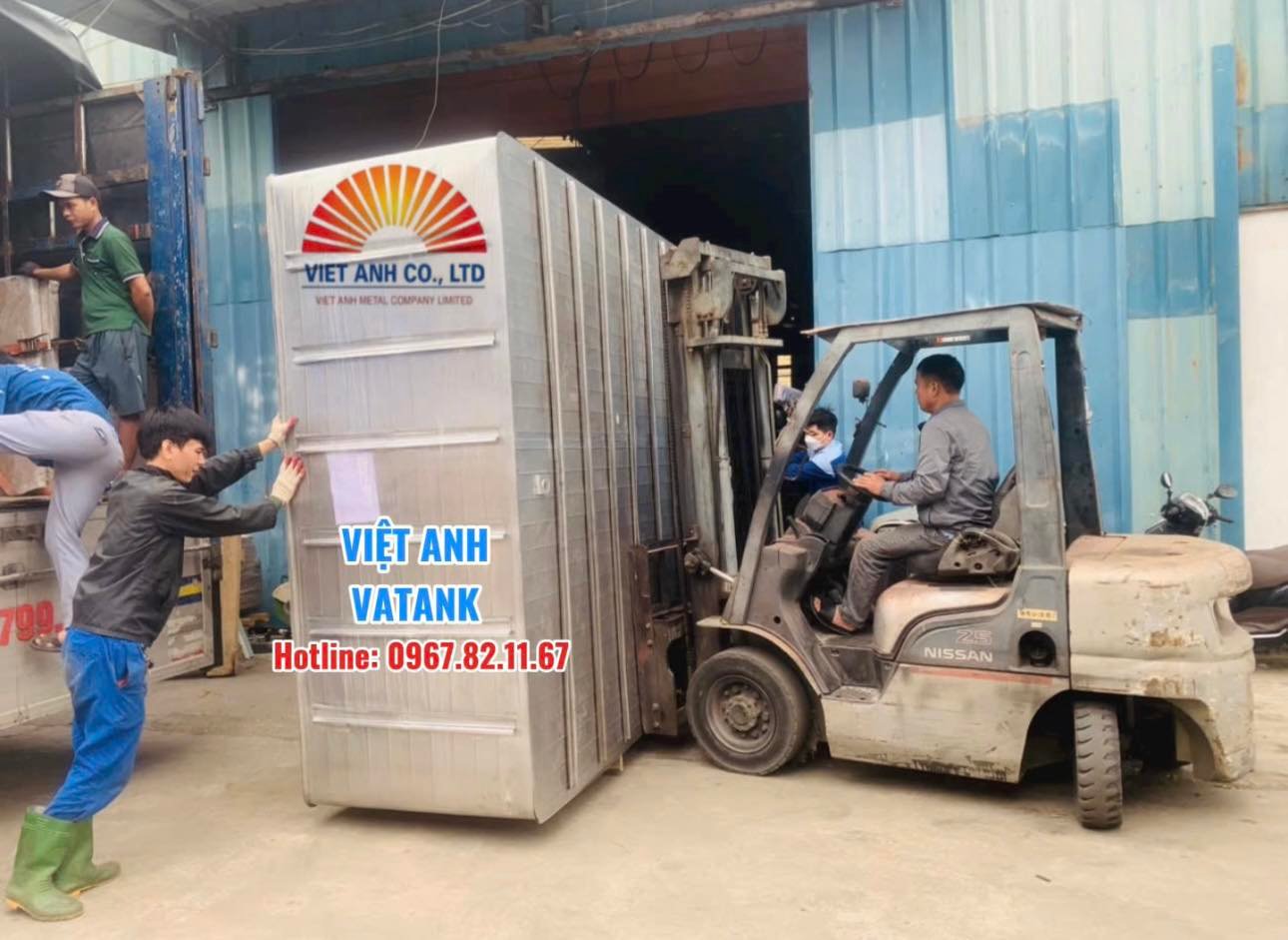 Xuất xưởng bể ngầm inox dung tích khủng cho khách hàng VIP