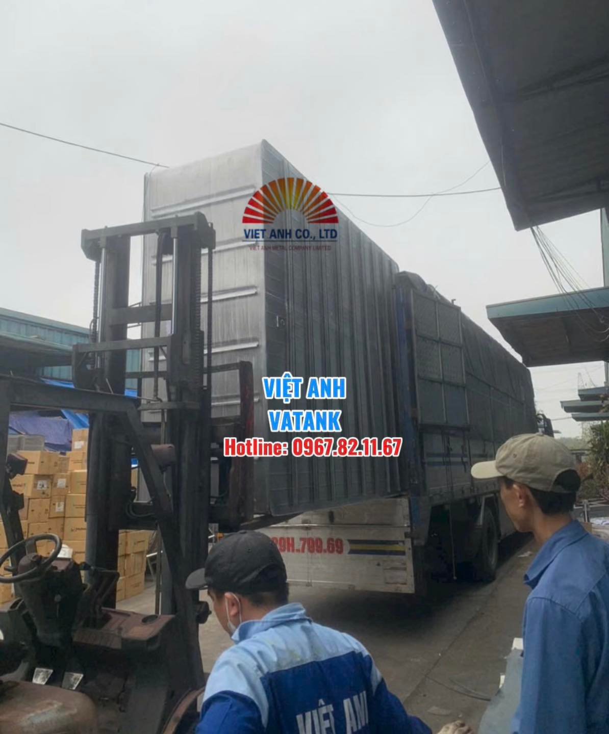 Xuất xưởng bể ngầm inox dung tích khủng cho khách hàng VIP