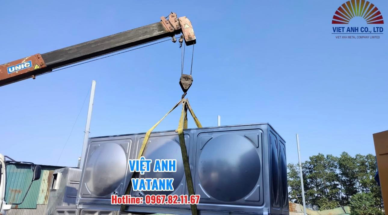 Bồn bể inox 304 lắp ghép hoàn thiện thương hiệu Việt Anh VATANK