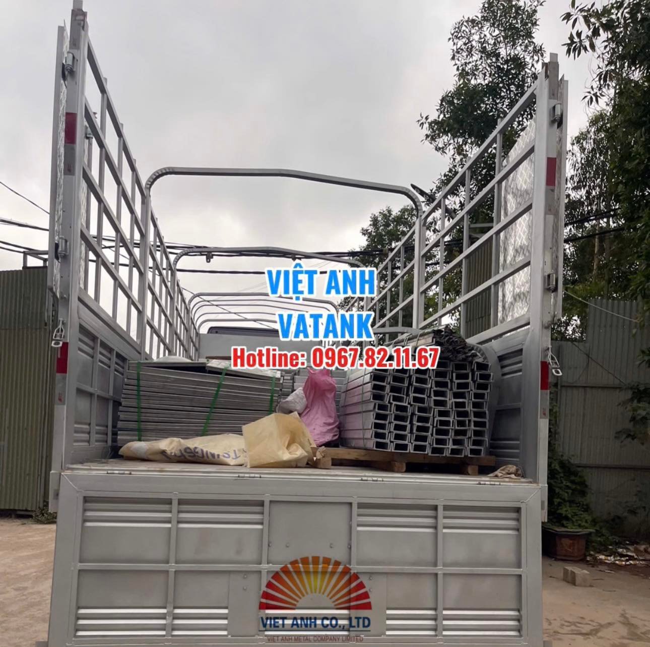 Hình ảnh vật tư bể lắp ghép dung tích 432m3 giao tới công trình tại Đà Nẵng