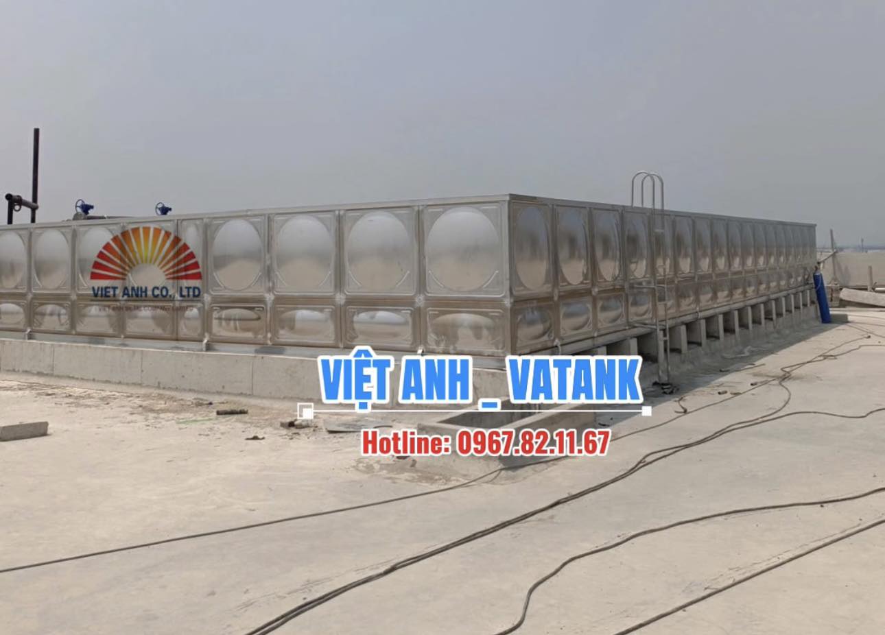 Bồn inox 304 Việt Anh độ bền cao, chống gỉ hiệu quả