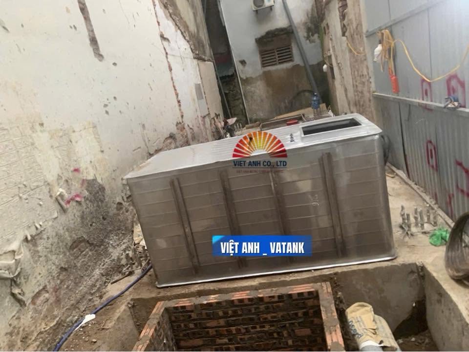 Việt Anh VATANK đưa bồn bể inox đến công trình đồng hành cùng khách hàng