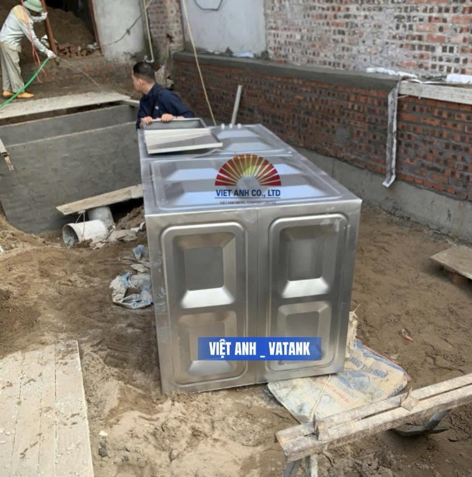 Việt Anh VATANK giao bồn bể inox đến công trình đúng tiến độ
