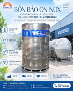 Bồn bảo ôn inox Việt Anh VATANK sản xuất theo yêu cầu