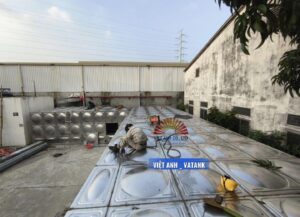 Thi công bể lắp ghép inox 268m³